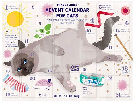 Product Cover Trader Joe's Advent Calendar for Cats - Salmon and Dried Seaweed Recipe Cat Treats
