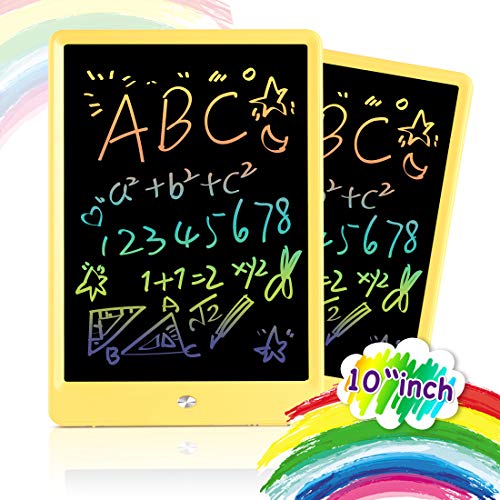 Product Cover ORSEN Drawing Tablet 10 Inches LCD Writing Tablet,Magnetic Colorful Writing Sketching Pad Doodle Board Toy,Educational Kids Toys for Girls Boys Toddler Gift (Yellow)