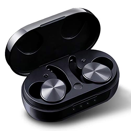 Product Cover TANGMAI True Wireless Earbuds Bluetooth 5.0, TWS Headphones Blutooth Earphones with Microphone, Cordless Earbuds Turly wireless Headset with 32 Hours Battery, Waterproof 3D HiFi for Sports/Gym/Running