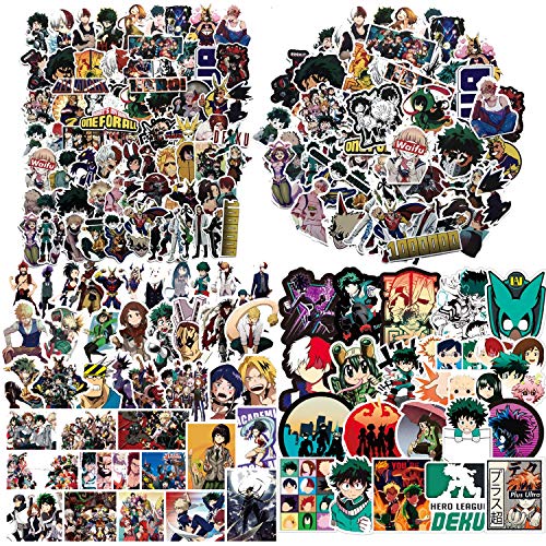 Product Cover My Hero Academia Stickers,223 Pcs Waterproof Stickers Collectibles Car Snowboard Bicycle Luggage Phone Water Bottle Skateboard Stickers Anime Lover Gift
