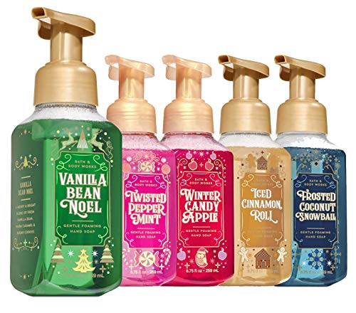 Product Cover Bath and Body Works Holiday Christmas Favorites 2019 Foaming Hand Soap 5-Pack