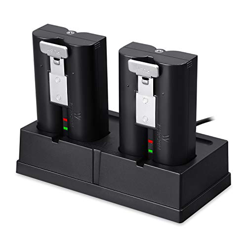 Product Cover Wasserstein Charging Station & Rechargeable Batteries (2-Pack) Compatible with Spotlight Cam, Video Doorbell 2, Stick Up Cam HD & Door View Cam