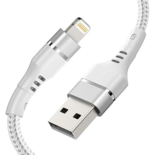 Product Cover Syncwire iPhone Charger Lightning Cable 6ft [Apple MFI Certified] Nylon Braided Fast Charging & Syncing Apple Charger Cord for iPhone 11 XS Max XR X 8 Plus 7 Plus 6S 6 Plus Se 5, iPad iPod