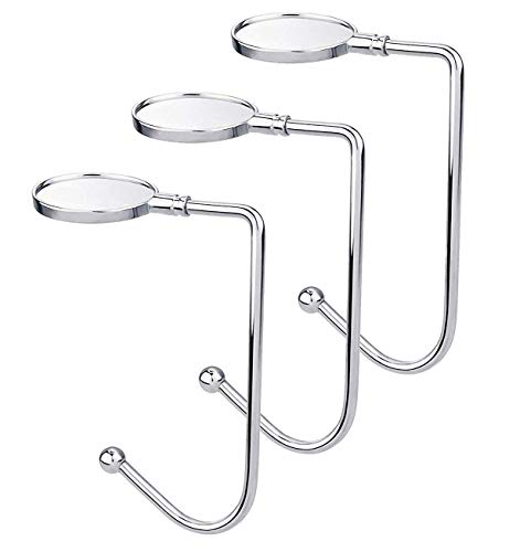 Product Cover Christmas Stocking Holders for Mantle Hooks Hanger Grip Non-Slip Safety Fireplace Hooks Mantel Hooks for Christmas Party Decoration (Silver, 3)