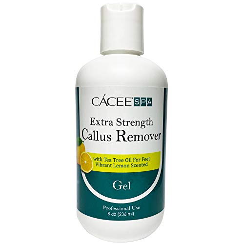 Product Cover Cacee Callus Remover for Feet 8oz, Gel Formula with Tea Tree Oil & Lemon Scent, Works Great with Foot Scrubber, Foot File, or Pumice Stone, Callous or Corn Remover