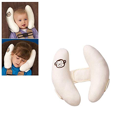 Product Cover Adjustable Baby Car Seat Stroller Safety Pillow,Soft Head Neck Support, Banana U-Shape Children Travel Headrest Head Protection Pillow