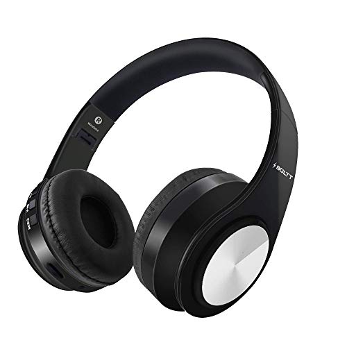 Product Cover Boltt Blast 1000 Hi-Fi Stereo Over-Ear Bluetooth Headphones with Foldable Earmuffs, 20-Hours Playtime & Built-in Mic (Black)