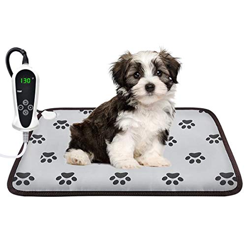 Product Cover AILEEPET Pet Heating Pad Large, Dog Cat Heating Pad Indoor Auto Power Off Warming Mat (M:23X17 in)