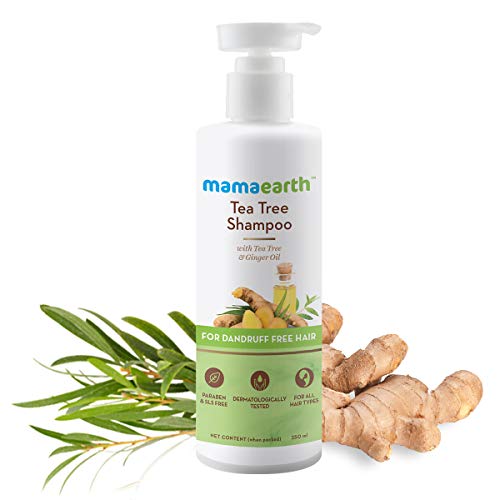 Product Cover Mamaearth Tea Tree Anti Dandruff Shampoo, With Tea Tree & Ginger Oil, 250ml
