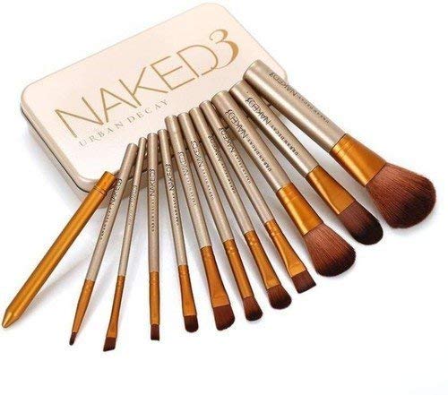 Product Cover Ronzille Naked 3 Makeup Brushes Kit with Storage Box - Set of 12
