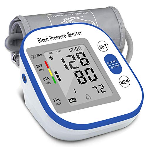Product Cover Blood Pressure Monitor Upper Arm FDA Approved, Fully Automatic Digital BP Machine Home Use with Large LCD Display, 2 Users Modes, 4*AA Batteries