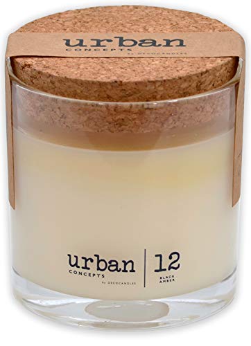 Product Cover DecoCandleS Urban Concepts Black Amber - Highly Scented Candle - Long Lasting - Hand Poured in The USA - Hotel Inspired Collection - 6.7 Oz.
