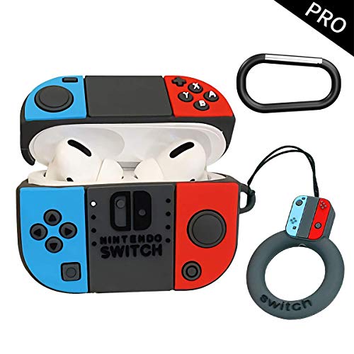 Product Cover Woocon for Nintendo Switch Airpods Pro Case,Newest Cartoon Cool Character Silicone Protective Cover Accessories Airpods Keychain Case for Boy Compatible with Airpods 3