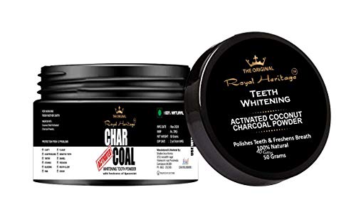 Product Cover Shadow Securitronics Royal Heritage Activated Charcoal Tooth Powder 50 Grms (Spear Mint)