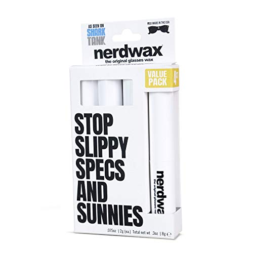 Product Cover New Nerdwax Slimline Design - 4ct Value Pack | Stop Slipping Glasses as Seen on Shark Tank