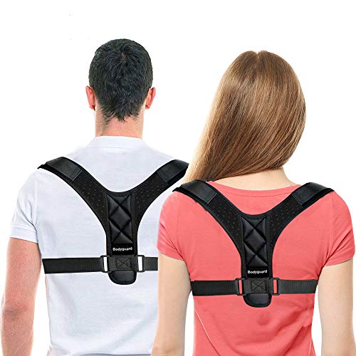 Product Cover Posture Corrector for Men and Women, Bodyguard Upper Back Brace, Adjustable Posture Brace for Clavicle and Providing Pain Relief from Neck, Back and Shoulder