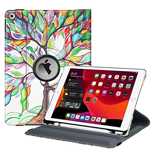Product Cover Fintie Rotating Case for New iPad 7th Generation 10.2 Inch 2019 - [Built-in Pencil Holder] 360 Degree Rotating Smart Protective Stand Cover with Auto Sleep/Wake for iPad 10.2