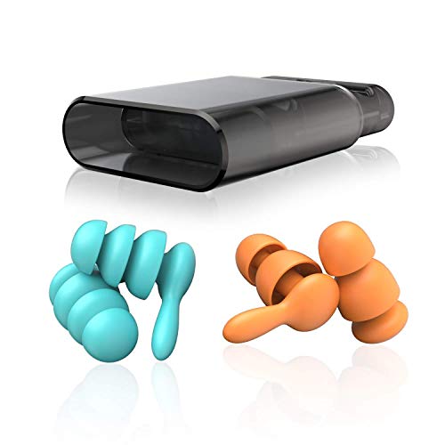 Product Cover Noise Cancelling Ear Plugs for Sleeping, Concerts, Airplanes and More by USEVEN - Reusable High Fidelity Noise Reduction Ear Plugs for Hearing Protection and Sound Blocking - 2 Pairs (Medium & Large)