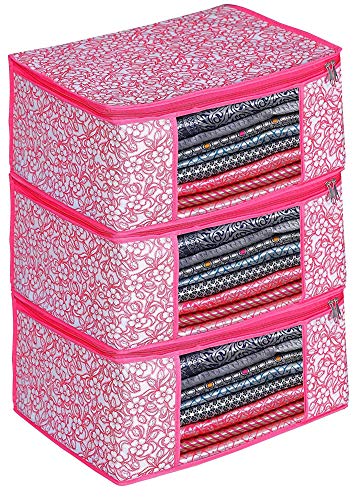 Product Cover Adolf Presents Non Woven Saree Cover Storage Bags for Clothes with primum Quality Saree Cover Fancy Saree Cover with Zip Combo Offer
