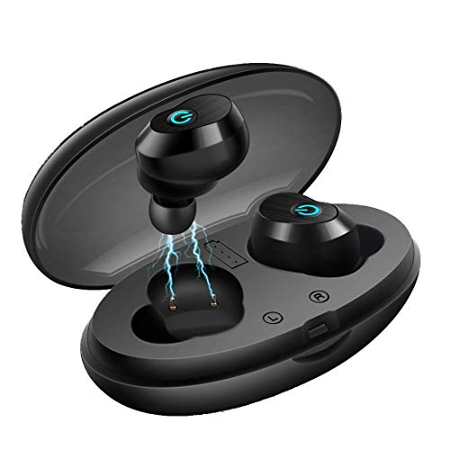 Product Cover Wireless Bluetooth Earbuds - IPX5 Waterproof, 3D Stereo Audio, Microphone, DSP Noise Reduction - 6-7 Hour Playtime, Portable Charging Case, Comfortable Ear Fit - Running, Workout, Sports Music Gear