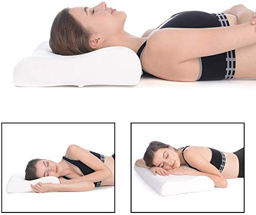 Product Cover Proliva Memory Foam Pillow,Cervical Pillow for Neck Pain,Orthopedic Contour Pillow Support for Back,Stomach,Side Sleepers,Anti-Snoring Relief Neck Pillow,Anti-Allergy,Pillow for Pain Relief
