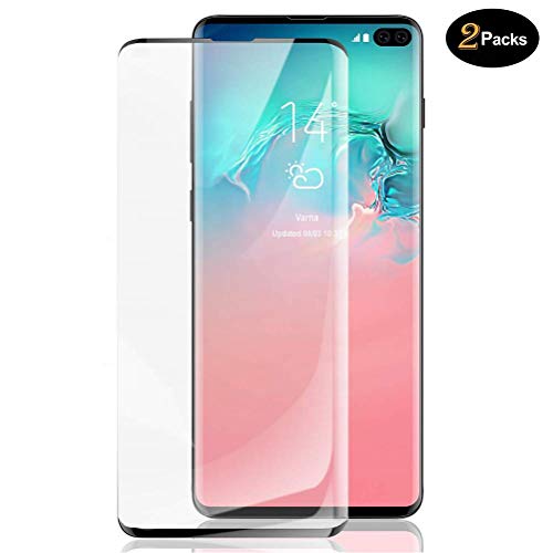 Product Cover 2-Pack HD Galaxy S10 5G Screen Protector [Fingerprint ID Enabled]LETANG Tempered Glass Film [3D Full Edge Covered] [9H Hardness] Case Friendly Glass Protector for Samsung Galaxy S10 5G