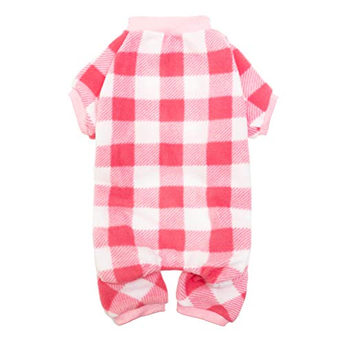 Product Cover KOOLTAIL Dog Pajamas Plaid Pet Sweater for Winter Doggie Clothes - Soft Warm and Fashion Suitable for Small Dogs Puppy