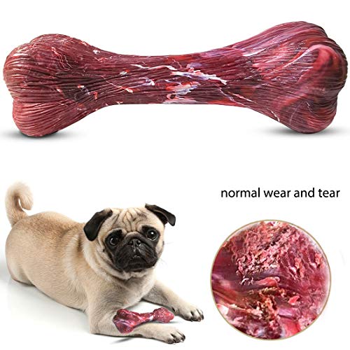 Product Cover Anddicek Dog Chew Bone Toy for Aggressive Chewers, 7.1 Inches Indestructible Tough Chew Toys for Dog Reduces Boredom with Distinct Meaty Smell