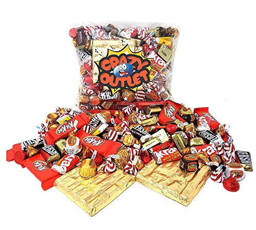 Product Cover Valentine's Day Chocolate Candy Mix - Hershey's Nuggets, Kit Kat Snack Size Bars, Nestle Damak Gold Bar, Red Kisses, Reese's Miniatures Cups, Bulk 3 Lbs