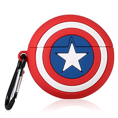 Product Cover Joyleop Star Shield Case Compatible with Airpods Pro, Cute Cartoon Fun Funny 3D for Kids Teens Boys Cover, Cool Stylish Fashion Soft Silicone Character Shockproof Airpod Skin Cases for Air pods 3/Pro