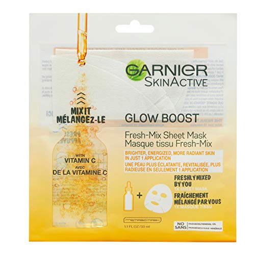 Product Cover Garnier SkinActive Glow Boost Fresh-Mix Sheet Mask with Vitamin C, for all skin types, 1 count