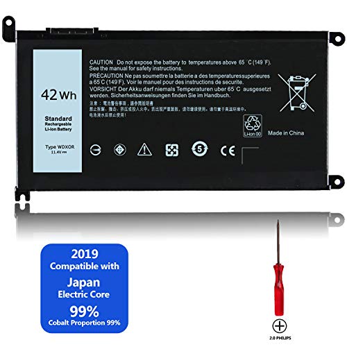 Product Cover New WDX0R Replacement Laptop Battery for Dell Inspiron 7000 Series 13/14/15/17 7378 7579 5579 5570 5565 5368 5378 5379 5468 5480 7460 7472 5567 5568 5578 7560 7570 7368 7569 5767 5770 Dell Battery