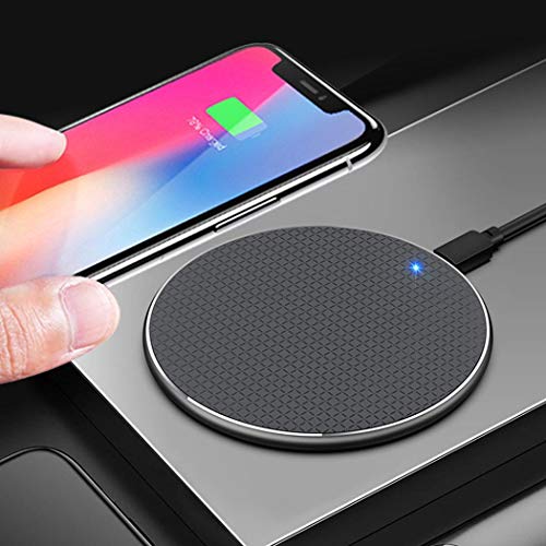 Product Cover Whatyiu Portable Ultra-Thin Round Shape Qi Wireless Charger Compatible with Android iOS Cellphones