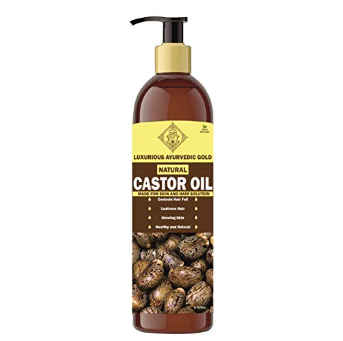 Product Cover Luxurious Ayurvedic Gold Castor Oil for Skin glow & Hair Growth (Pack of 1)
