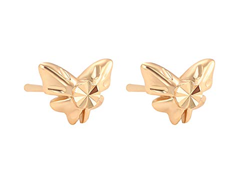 Product Cover Ya Malanii 18K Gold plated Tiny Butterfly stud Earrings for women and girls