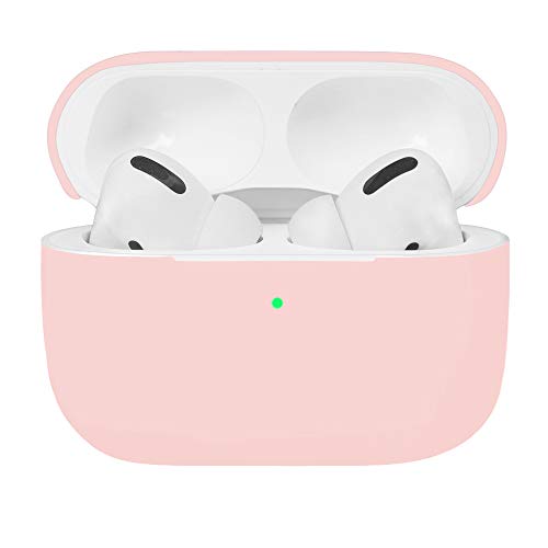 Product Cover Airpods Pro Case, Watruer Protective Ultra-Thin Soft Silicone Shockproof Non-Slip Protection Accessories Cover Case for Apple Airpods 3 Charging Case - Pink