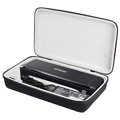 Product Cover Khanka Hard Travel Case Replacement for Epson Workforce ES-300W / ES-200 Wireless Color Portable Document Scanner