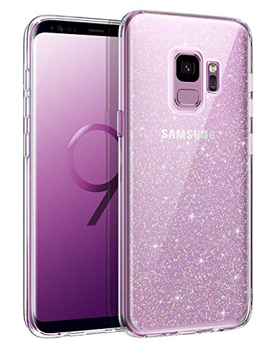 Product Cover BENTOBEN Glitter for Galaxy S9 Case, Transparent Slim Soft TPU Bling Sparkle Shock Absorbing Bumper Protective Phone Cases Cover for Samsung Galaxy S9 (5.8