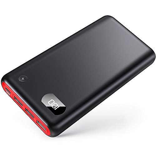 Product Cover Heibor Portable Charger Power Bank 26800mAh Ultra High Capacity with Flashlights & LCD Digital Display, 3 USB Output & Dual Input Fast Charging External Battery Pack Compatible with All Smart Phones