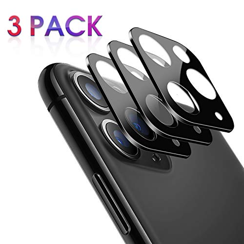 Product Cover [3 Pack] OUNIER for iPhone 11 Pro Max Camera Lens Protector Apple iPhone 11 Pro Film 9H Tempered Glass Protection, 3D Full Coverage Easy Install High Definition Anti-Scratch Strong Adsorption