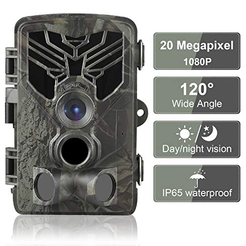 Product Cover Trail Camera 20MP 1080P Waterproof Game Hunting Scouting Camera for Wildlife Monitoring with 44pcs IR LED