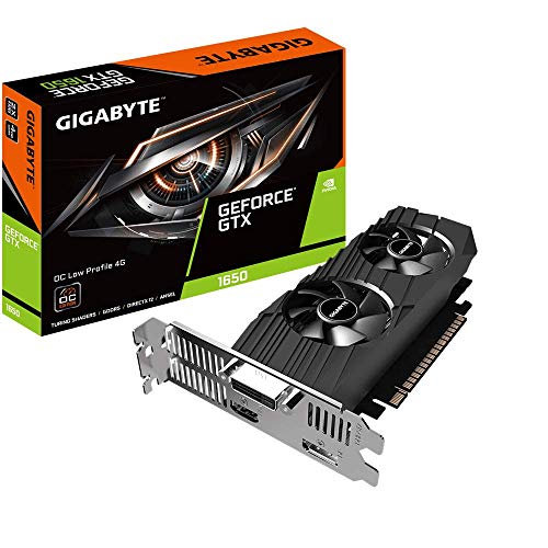 Product Cover Gigabyte GeForce GTX 1650 OC Low Profile 4G Graphics Card, 2X Windforce Fans, 4GB 128-Bit GDDR5, Gv-N1650OC-4GL Video Card