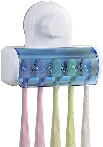 Product Cover RYLAN Automatic Toothpaste Dispenser and 5 Toothbrush Holder for Home Bathroom, Toothbrush Holder Wall Mounted, Toothpaste Holder with Brush Holder, Toothpaste Dispenser with Toothbrush Holder
