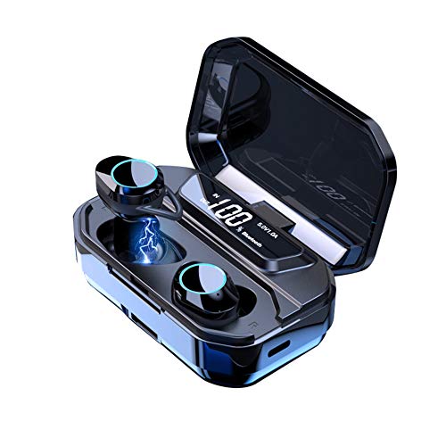 Product Cover B4Tech - True Wireless Earbuds, with Charging Case, Bluetooth Workout Headphones, Bluetooth 5.0 Earbuds, Active Noise Cancelling Earbuds, W 3300 Mah Battery Power Bank, Ipx7 Bluetooth Earbuds