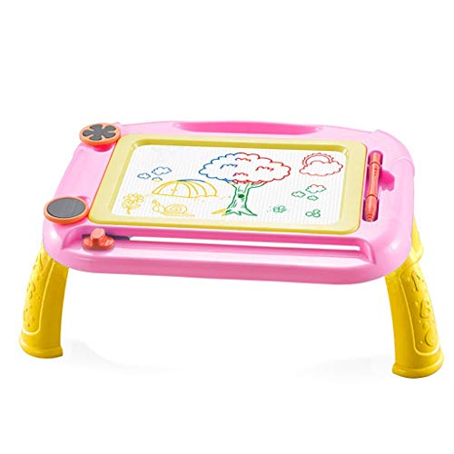 Product Cover POOYA Drawing Toys,Kids Magnetic Drawing Board with Holder Graffiti Painting Educational Toys (Hot Pink)