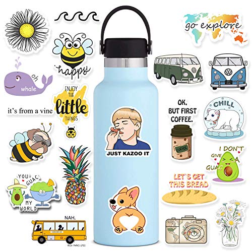 Product Cover Stickers for Water Bottle 50pcs VSCO Stickers for Girls Personalized Computers Laptop Skins Vinyl Decals for Hydro Flask Bike Luggage Guitar iPad (VSCO50)
