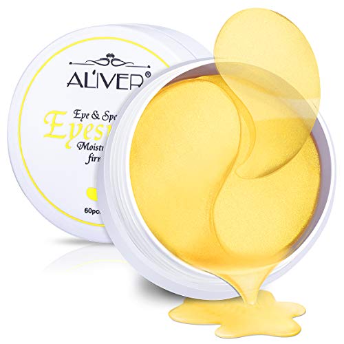 Product Cover Under Eye Bags Treatment 24K Gold Under Eye Mask Firming Eye Mask Collagen Eye Mask Eye Gel Pads for Puffy Eyes Dark Circles Gel Pads 30 Pairs