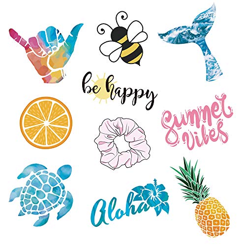 Product Cover Vsco Stickers for Water Bottles Big 10-Pack Cute Aesthetic Trendy Waterproof Vinyl Stickers for Teens Kids Girls and Boys, Perfect for Laptop Phone Travel Guitar Bike Helmet Car