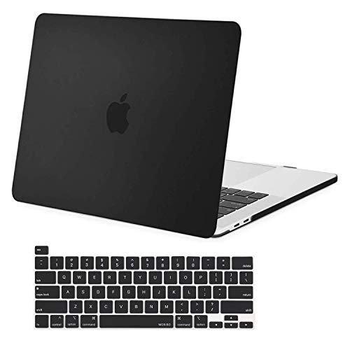 Product Cover MOSISO MacBook Pro 16 inch Case 2019 Release A2141 with Touch Bar & Touch ID, Ultra Slim Protective Plastic Hard Shell Case & Keyboard Cover Compatible with MacBook Pro 16 inch, Black