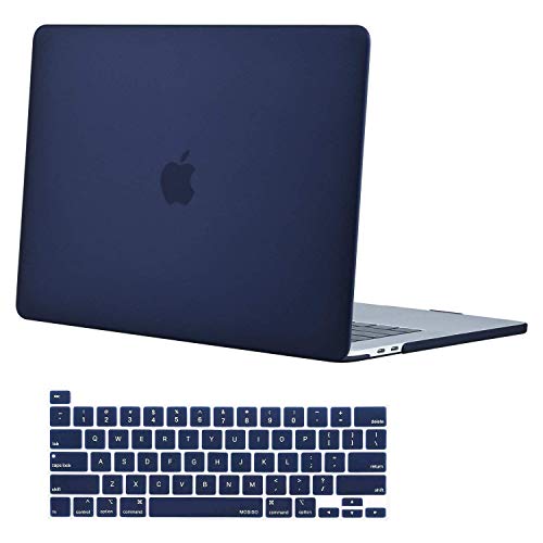 Product Cover MOSISO MacBook Pro 16 inch Case 2019 Release A2141 with Touch Bar & Touch ID, Ultra Slim Protective Plastic Hard Shell Case & Keyboard Cover Compatible with MacBook Pro 16 inch, Navy Blue